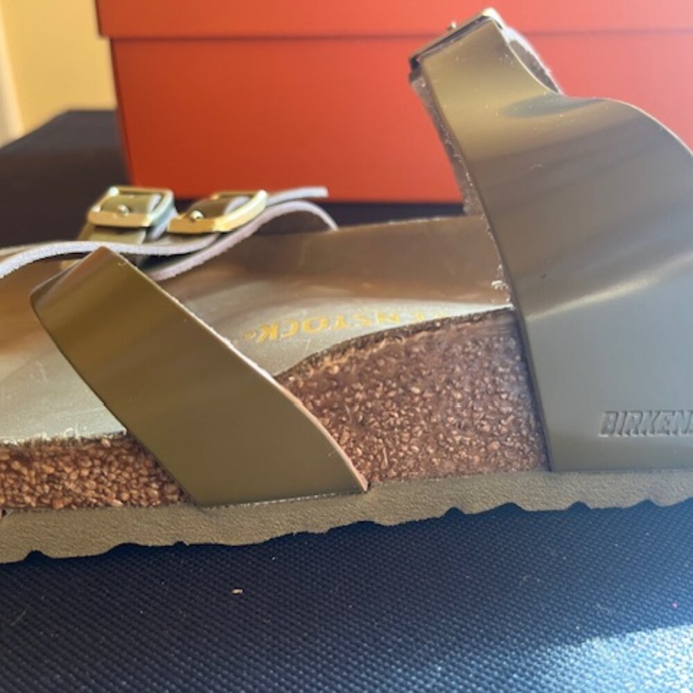 Birkenstock Franka Soft Footbed Olive Green Size 42 (New without box) - Picture 3 of 6